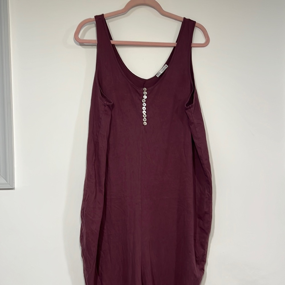 Zara purple casual dress sz L